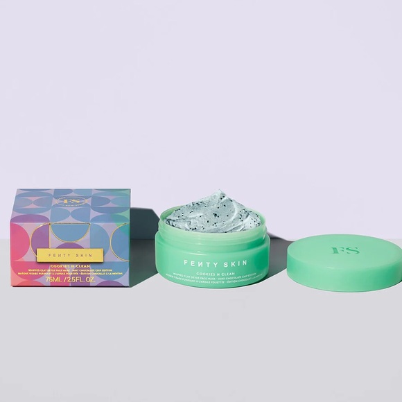Fenty Beauty Cookies N Cream Whipped Clay Detox Face Mask Mint Chocolate Chip - Picture 3 of 6